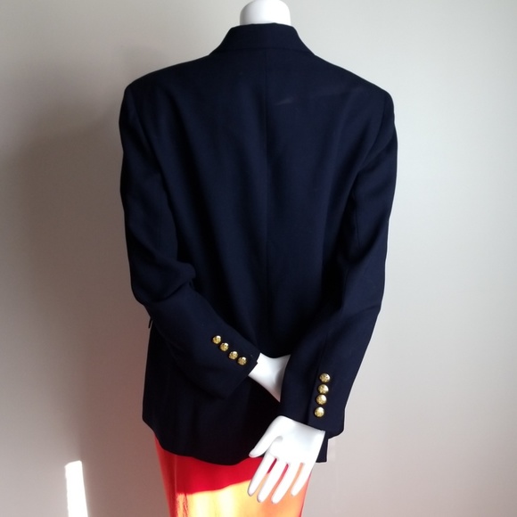 Ralph Lauren Blue Blazer - Vintage - Size 10P - Picture 5 of 8